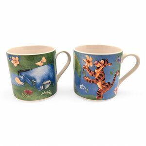 Disney Simply Pooh EEYORE & Tigger 2 Set Coffee Mugs Disney "Winnie the Pooh"